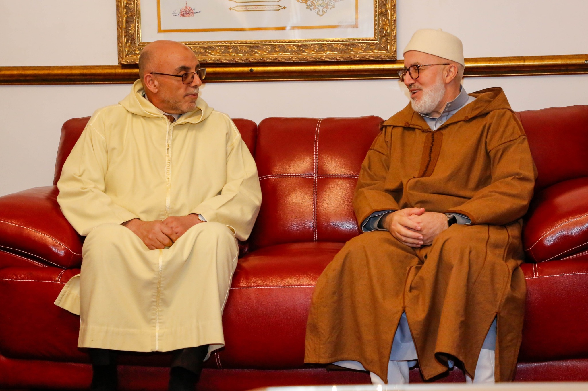 زيارة تعزية ومجاملة لفضيلة الشيخ محمد نور الدين بلقايد